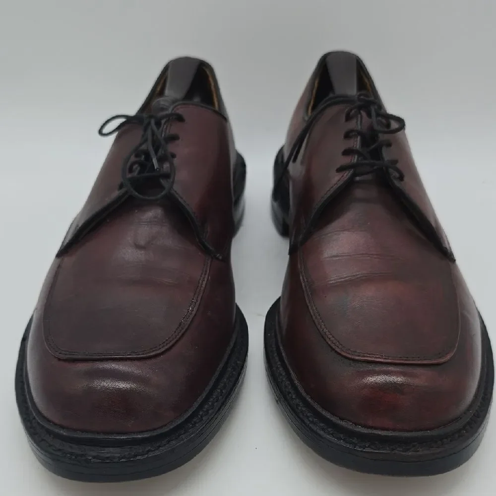 Allen Edmonds Men's Wine/Burgundy Leather Derby Shoes